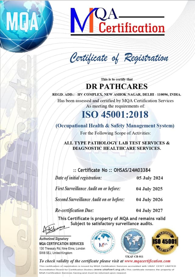 ISO 45001 DR PATH CARE